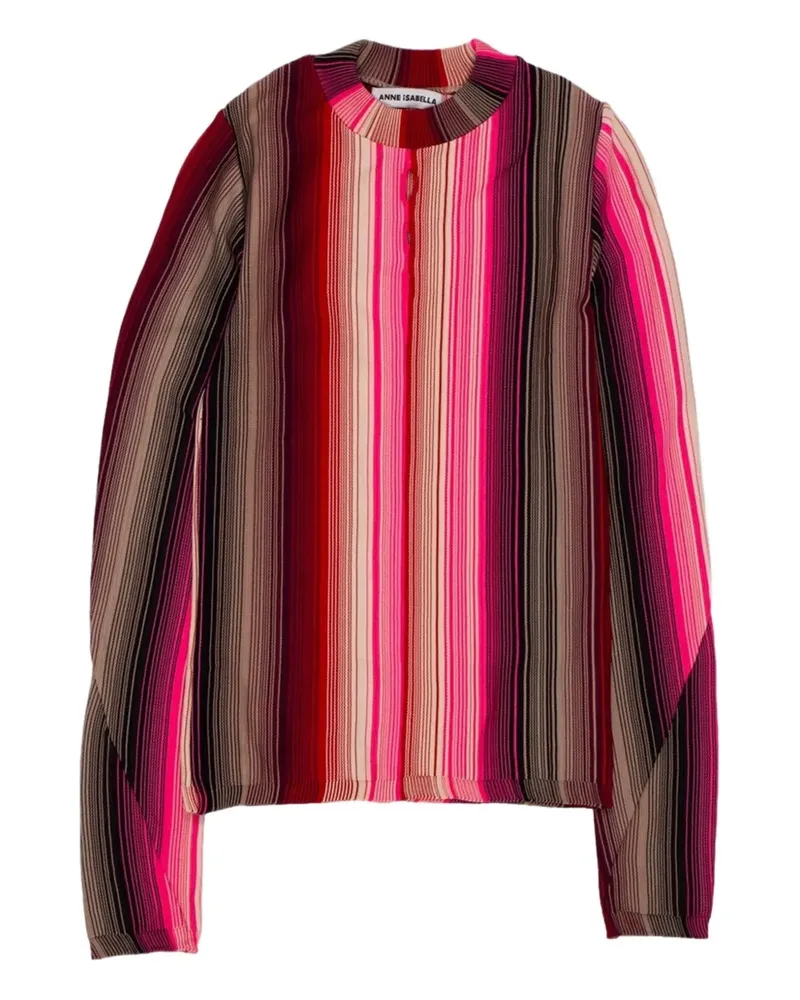 Anne Isabella Gestreifter Pullover - Braun Braun