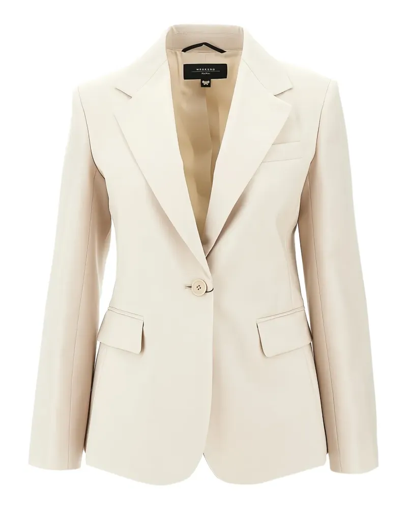Max Mara notched-lapel blazer - Nude Nude