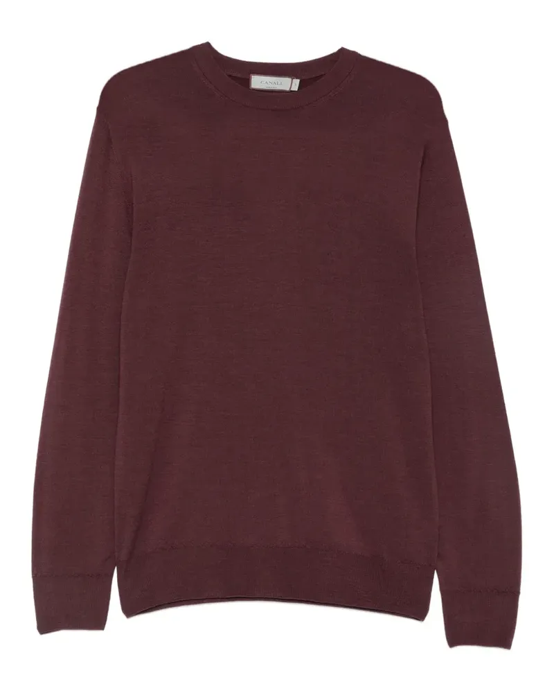 Canali Langärmeliger Pullover - Violett Violett