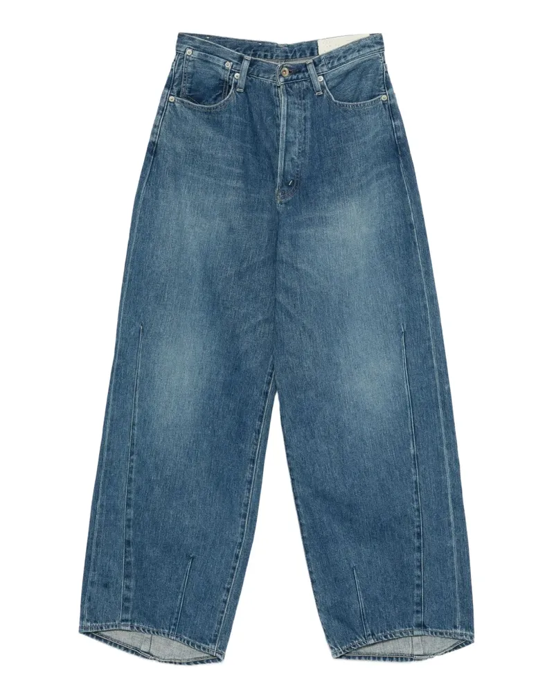 KURO Ausgeblichene Jeans - Blau Blau