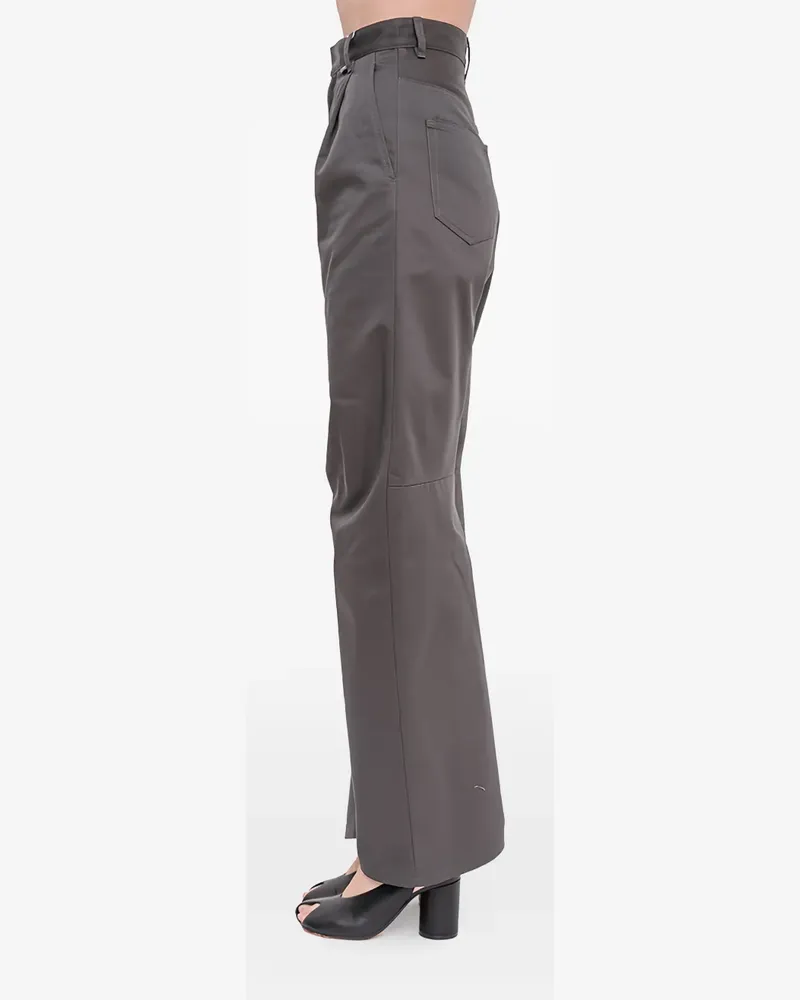 Maison Margiela Wide-Leg-Hose mit Bundfalten - Grau Grau