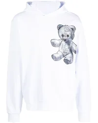 Philipp Plein Hoodie mit Teddy Weiß