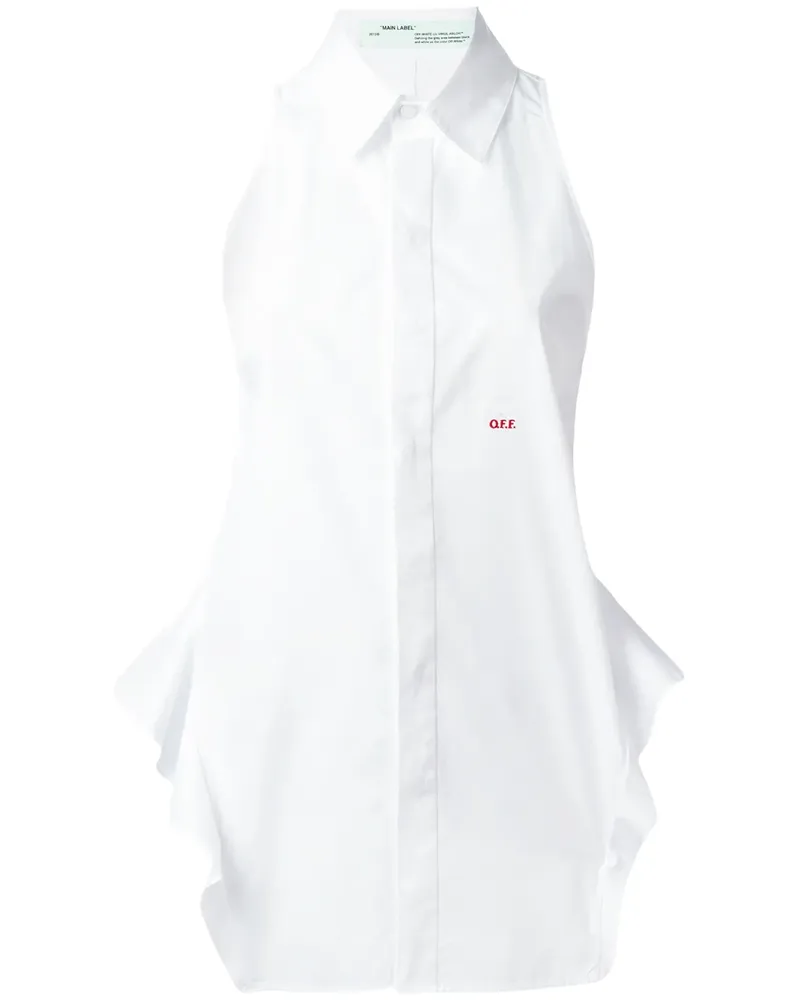 OFF-WHITE Hemd mit gerüschtem Saum - Weiß Weiß