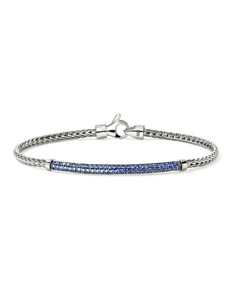 John Hardy JH Essential Armband mit Saphir - Silber Silber