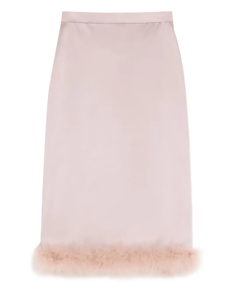 Valentino Garavani Rock mit Kontrastbesatz - Rosa Rosa