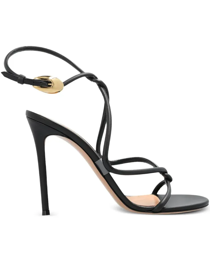 Gianvito Rossi Sandalen mit Knoten 120mm - Schwarz Schwarz