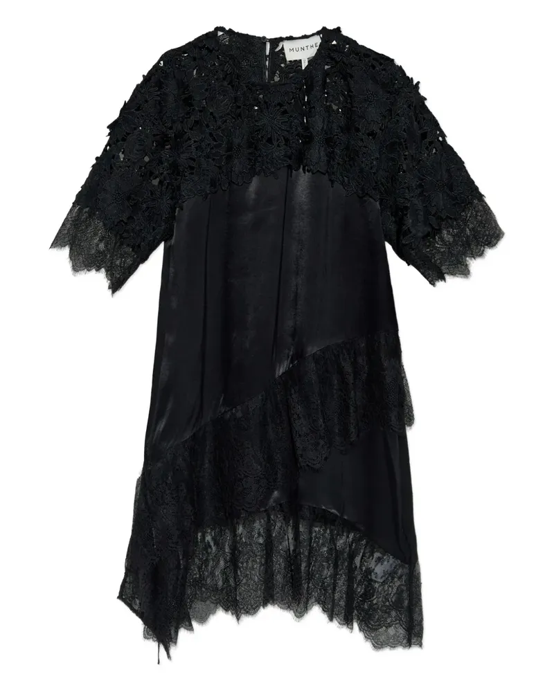 MUNTHE Rada lace-panel dress - Schwarz Schwarz
