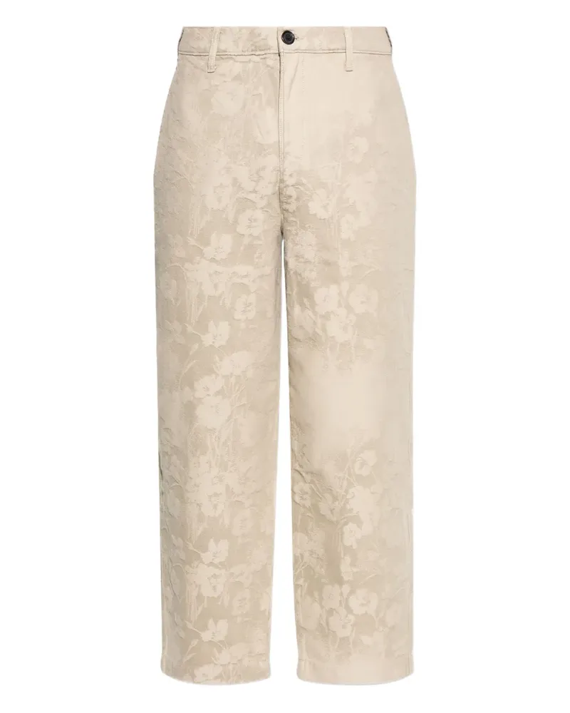 Paul Smith Hose mit Blumen-Print - Nude Nude