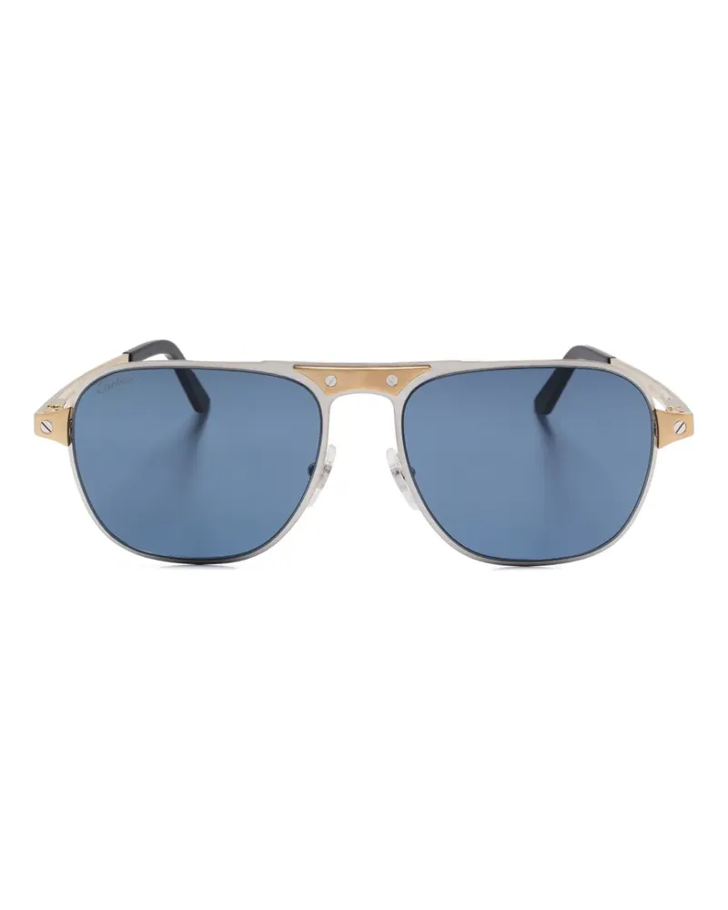 Cartier Santos de Cartier Sonnenbrille - Gold Gold