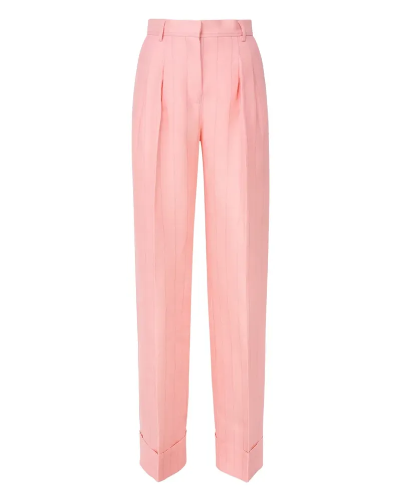 ANDAMANE Bundfaltenhose mit Nadelstreifen - Rosa Rosa