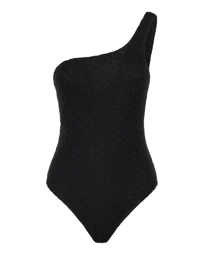 Missoni one-shoulder swimsuit - Schwarz Schwarz