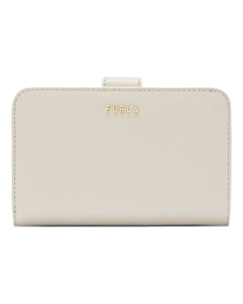 Furla logo-plaque leather wallet - Weiß Weiß