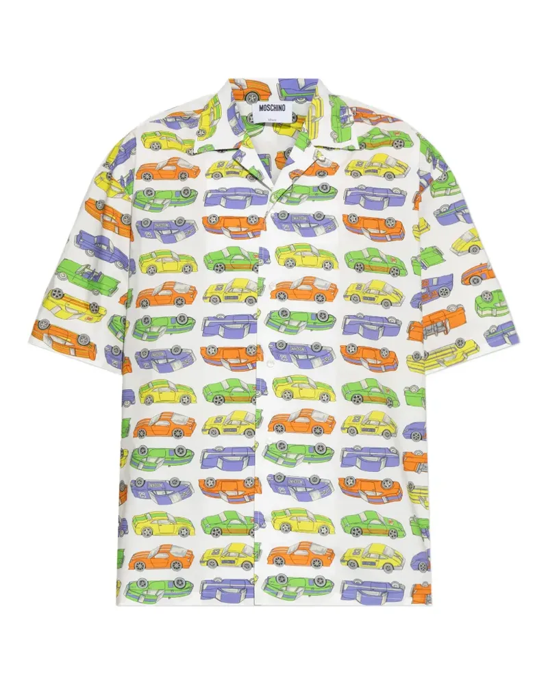 Moschino car-print shirt - Weiß Weiß