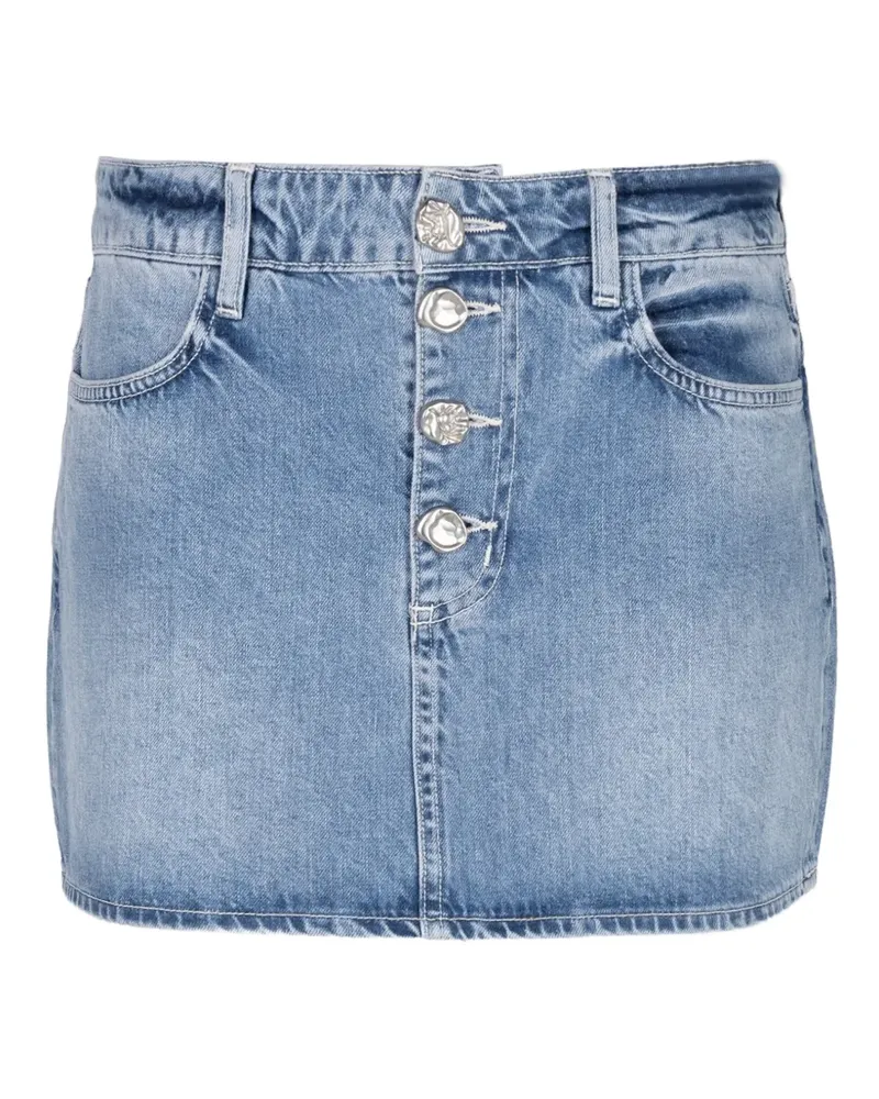 L'Agence button-up denim mini skirt - Blau Blau