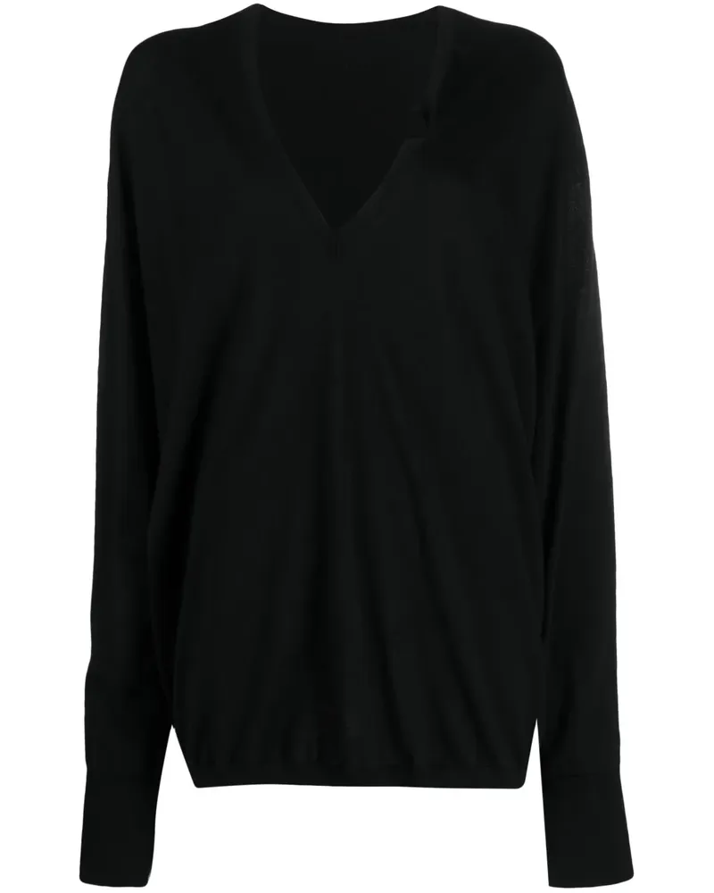 QUIRA Pullover mit V-Ausschnitt - Schwarz Schwarz