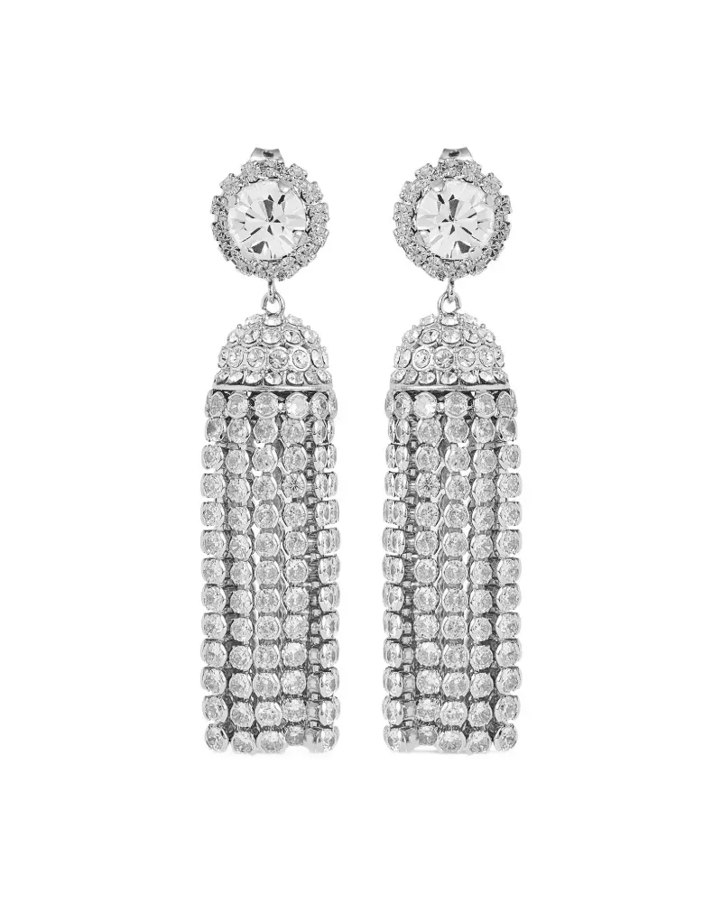 Paco Rabanne Quasten-Ohrringe mit Kristallen - Silber Silber