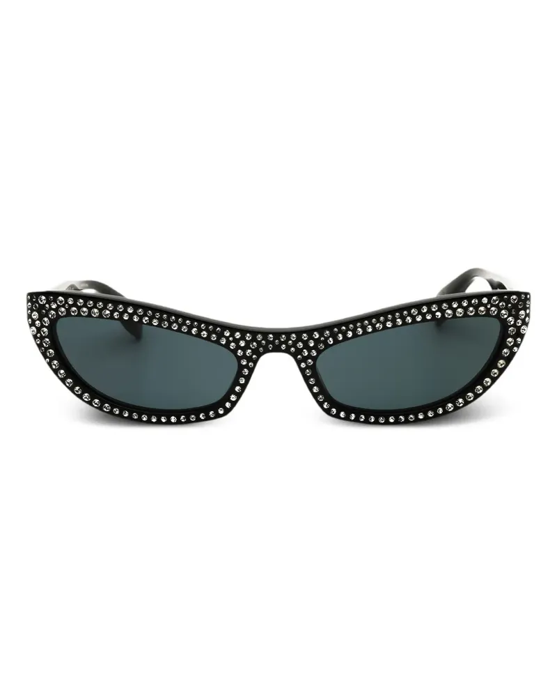 Marc Jacobs Cat-Eye-Sonnenbrille mit Kristallen - Schwarz Schwarz