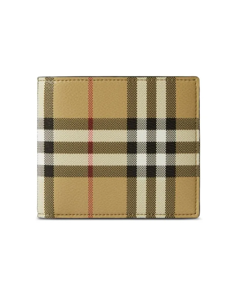 Burberry Kariertes Portemonnaie - Nude Nude