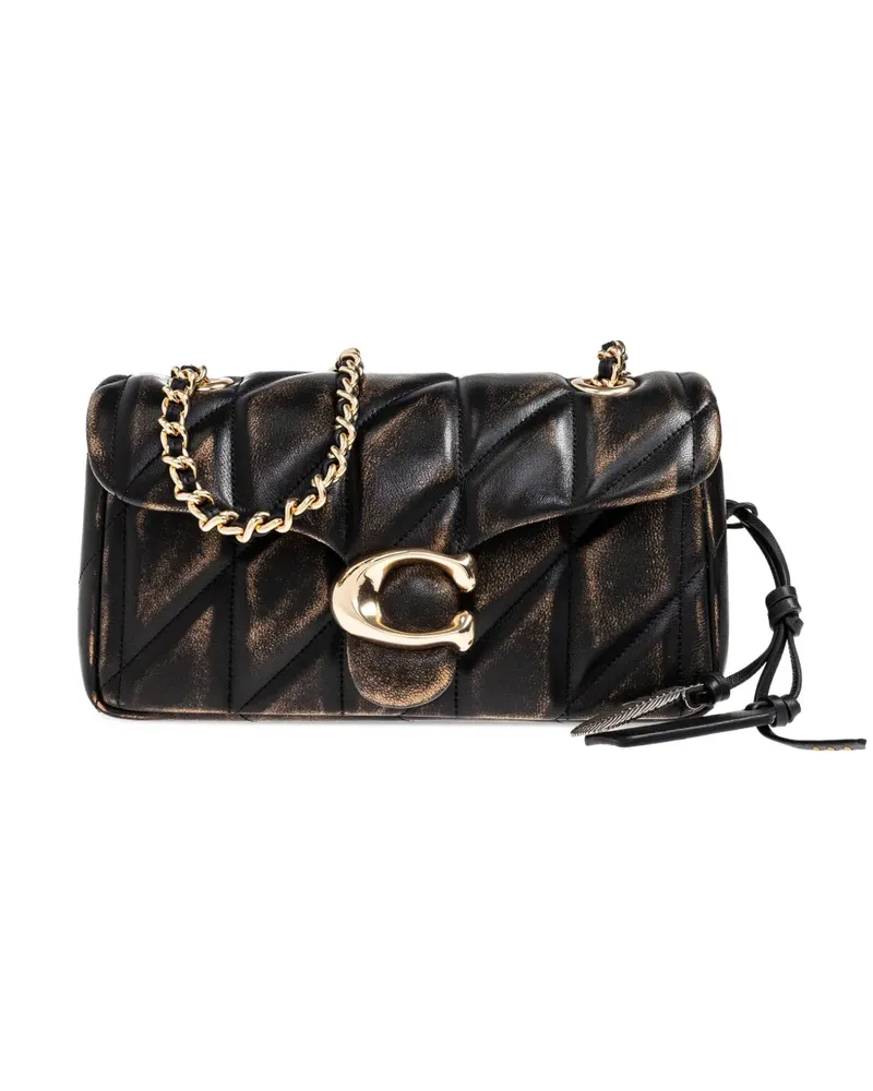 Coach Gesteppte Schultertasche mit Kette - Braun Braun