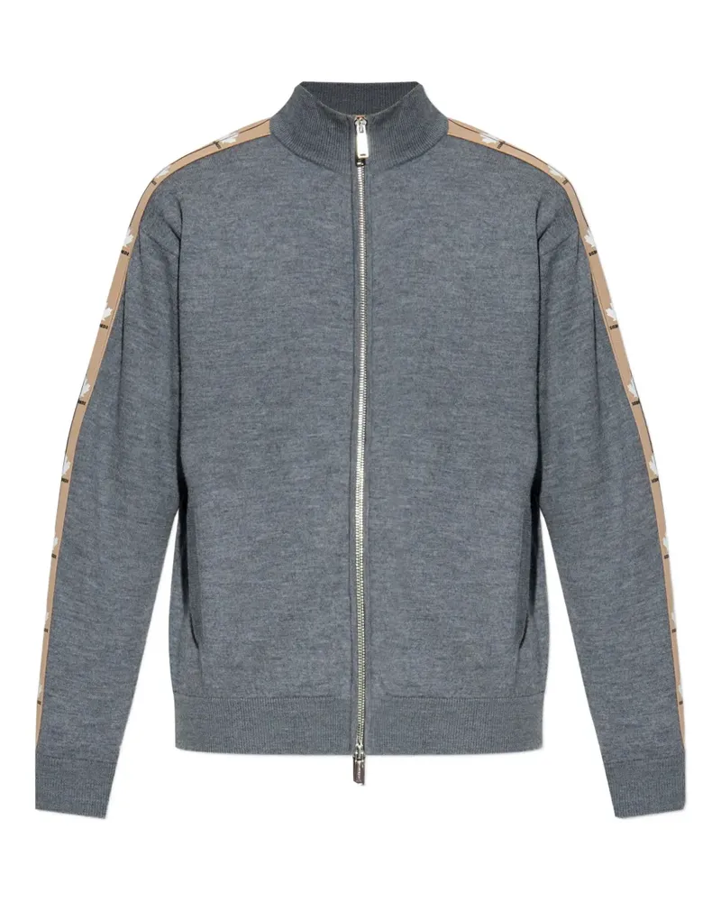 Dsquared2 Cardigan mit Logo-Print - Grau Grau