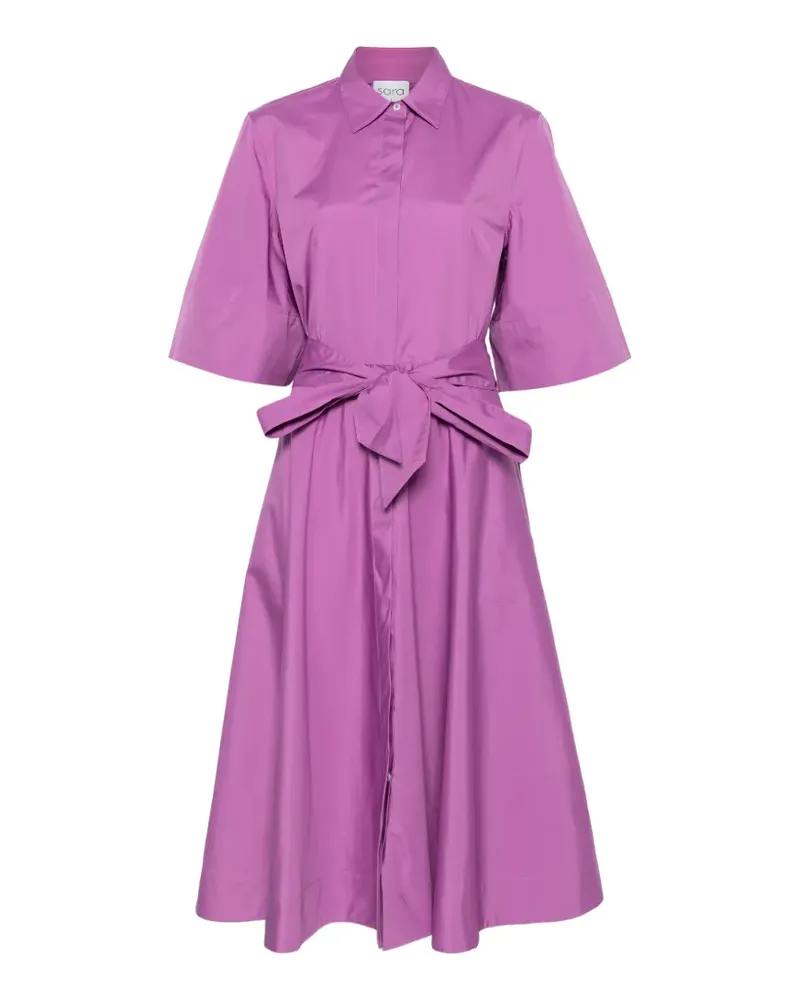 Sara Roka Marysun 75 Kleid mit Bindegürtel - Violett Violett