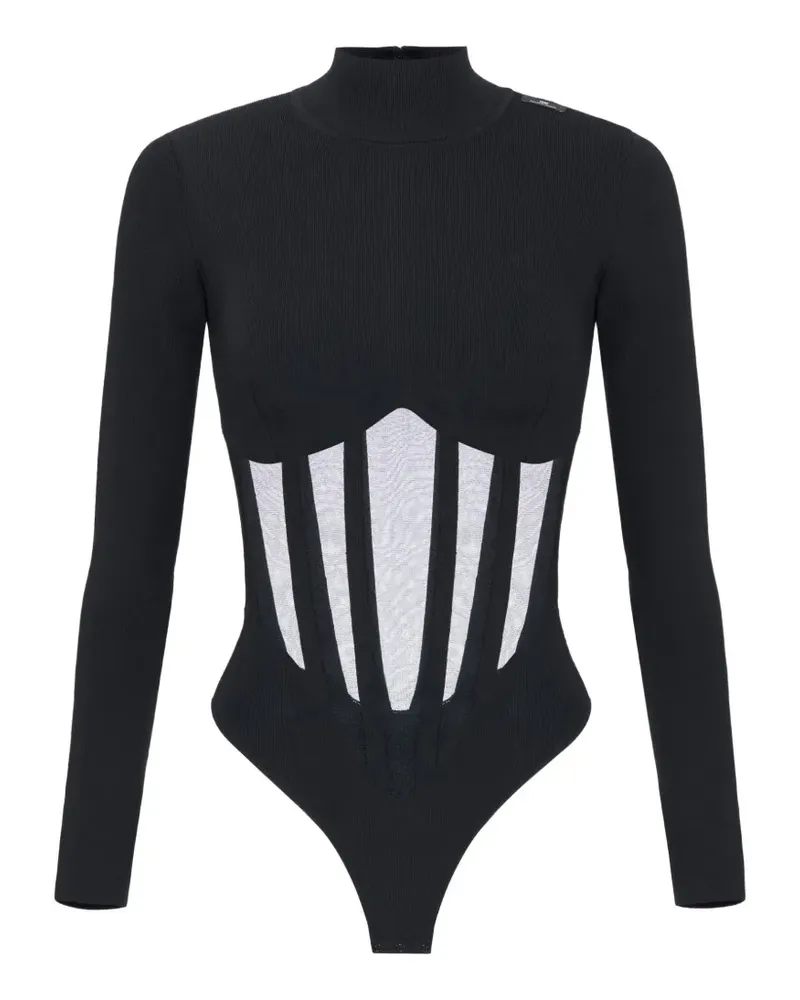 Elisabetta Franchi Gestrickter Bustier - Schwarz Schwarz