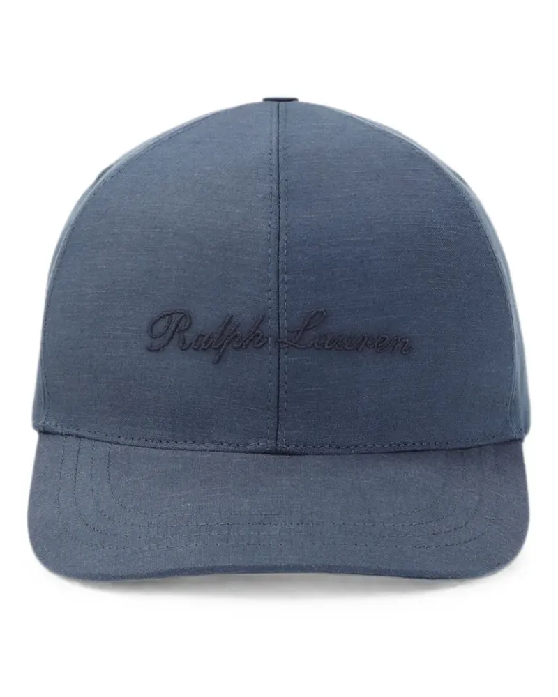 Ralph Lauren logo-embroidered linen baseball cap - Blau Blau