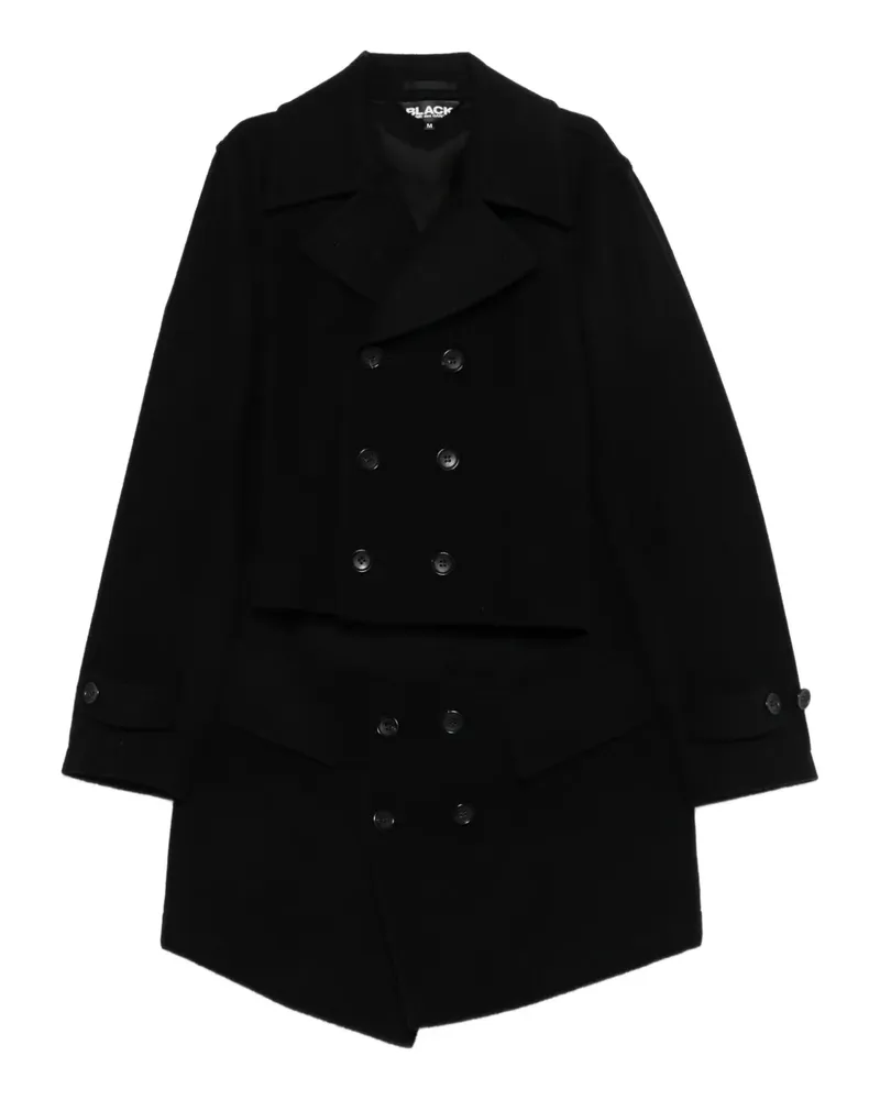 Comme des Garçons double-breasted coat - Schwarz Schwarz