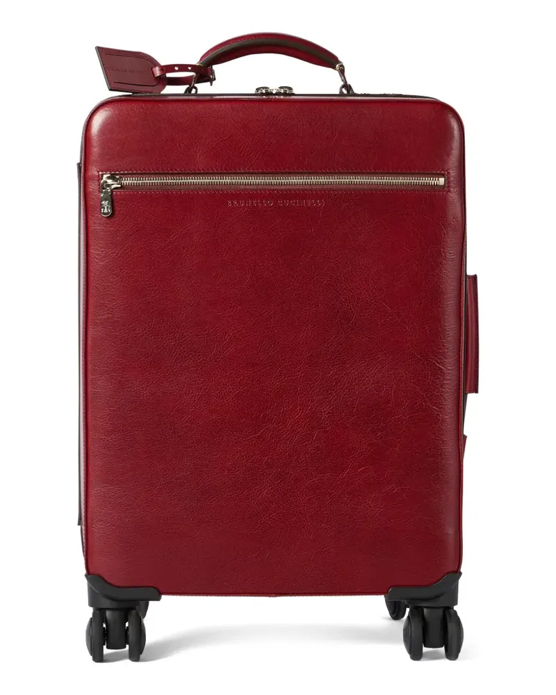 Brunello Cucinelli Koffer aus brüniertem Leder - Rot Rot