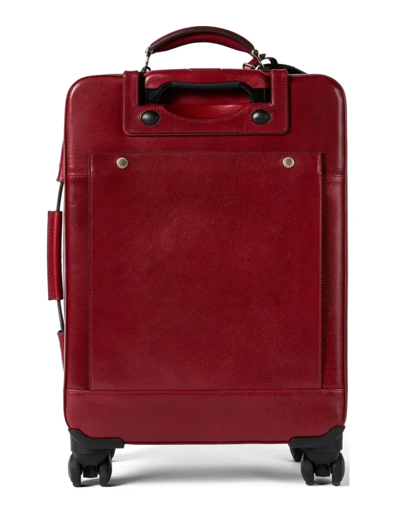 Brunello Cucinelli burnished leather suitcase - Rot Rot