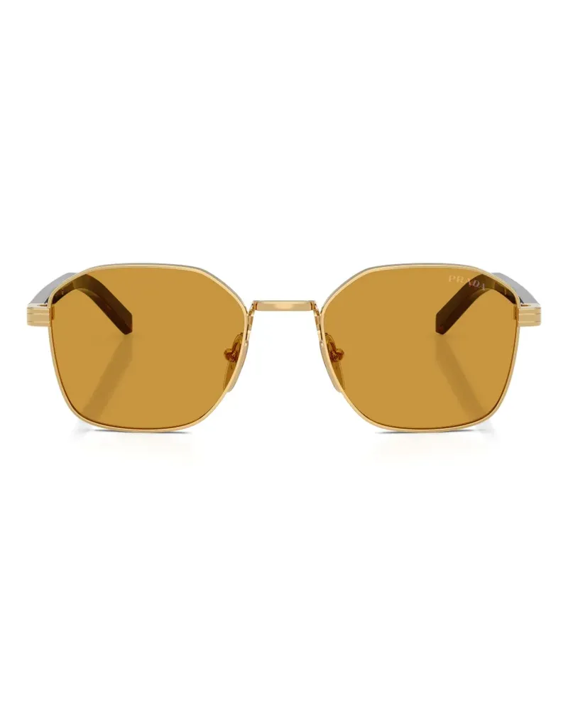 Prada geometric-frame sunglasses - Gold Gold