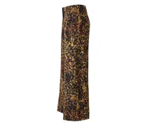 Hose mit Leoparden-Print - Braun