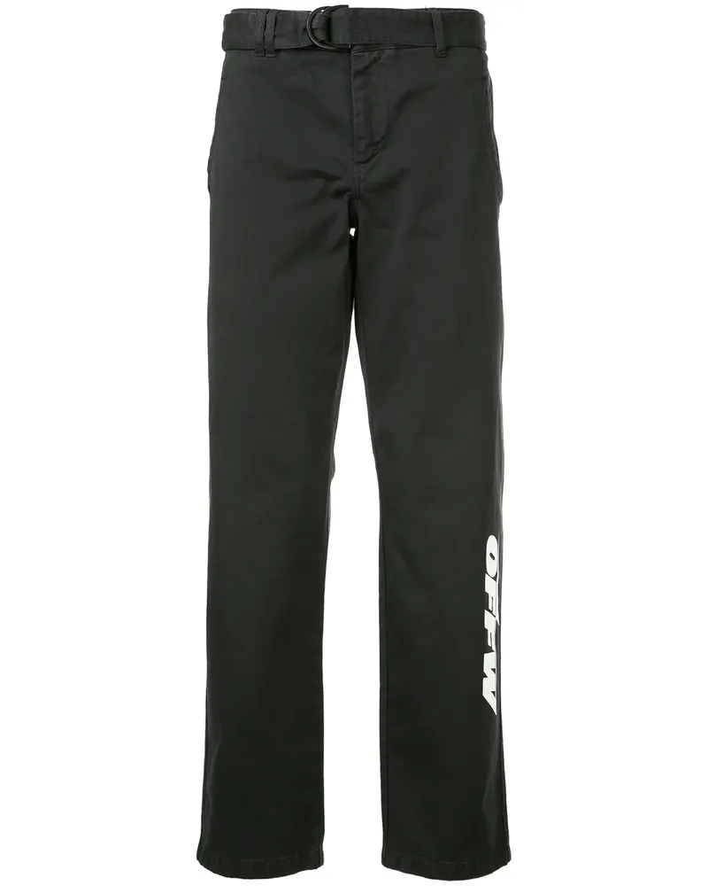 OFF-WHITE Hose mit geradem Bein - Schwarz Schwarz
