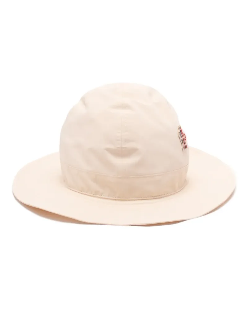 Moncler Mütze mit Logo-Patch - Nude Nude