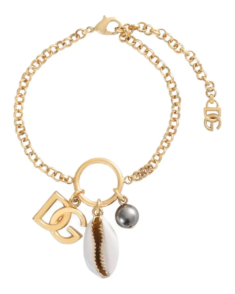 Dolce & Gabbana Armband mit Logo-Anhänger - Gold Gold