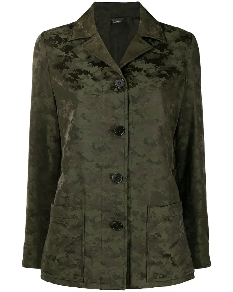 ASPESI Jacke mit Print - Grün Grün