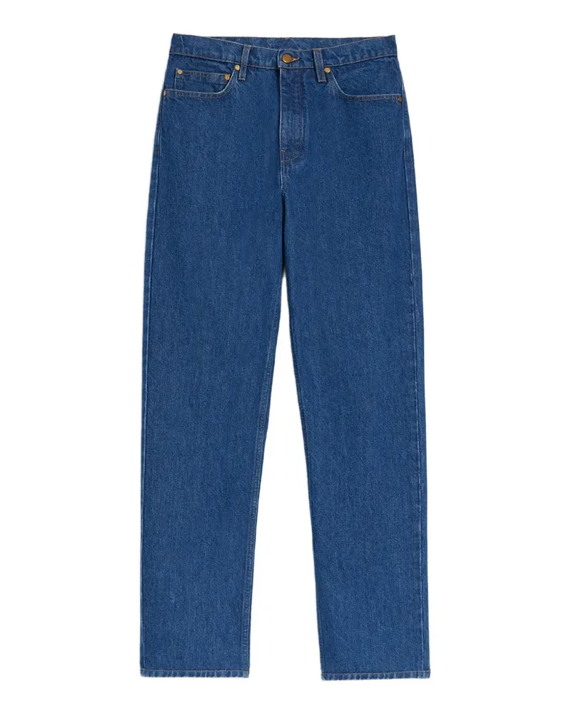 Jil Sander Jeans mit Logo-Patch - Blau Blau