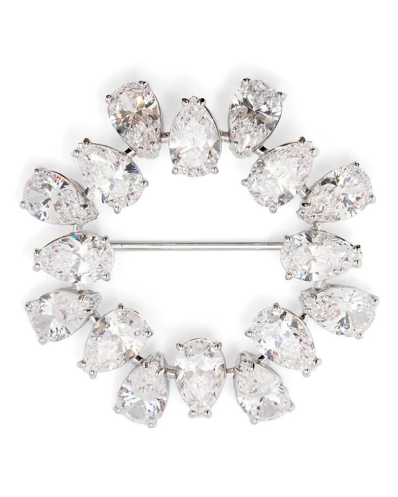 Swarovski Matrix Brosche - Silber Silber