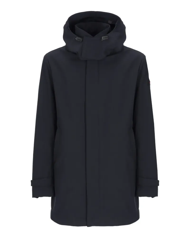 Peuterey Groff 01 hooded concealed-fastening coat - Blau Blau
