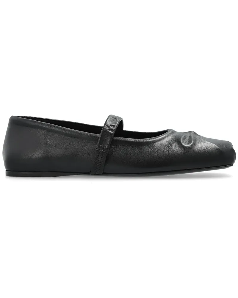 Marni Ballerinas mit Schleife - Schwarz Schwarz