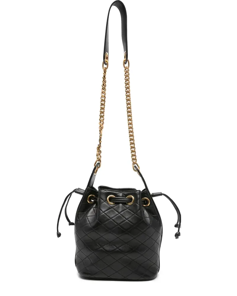 Saint Laurent Cassandre Beuteltasche mit Rautenmuster - Schwarz Schwarz