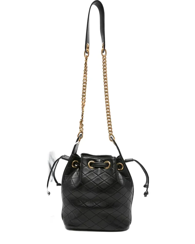 Saint Laurent Cassandre Beuteltasche mit Rautenmuster - Schwarz Schwarz