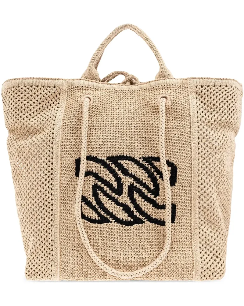 Casadei Tote Bag mit Logo-Stickerei - Nude Nude