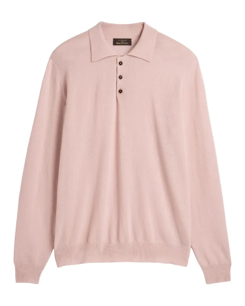 Slowear FlexCashmere polo shirt - Rosa Rosa