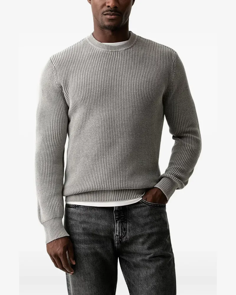 Guess Gerippter Pullover - Grau Grau