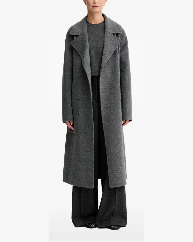 STAND Mantel mit Gürtel - Grau Grau