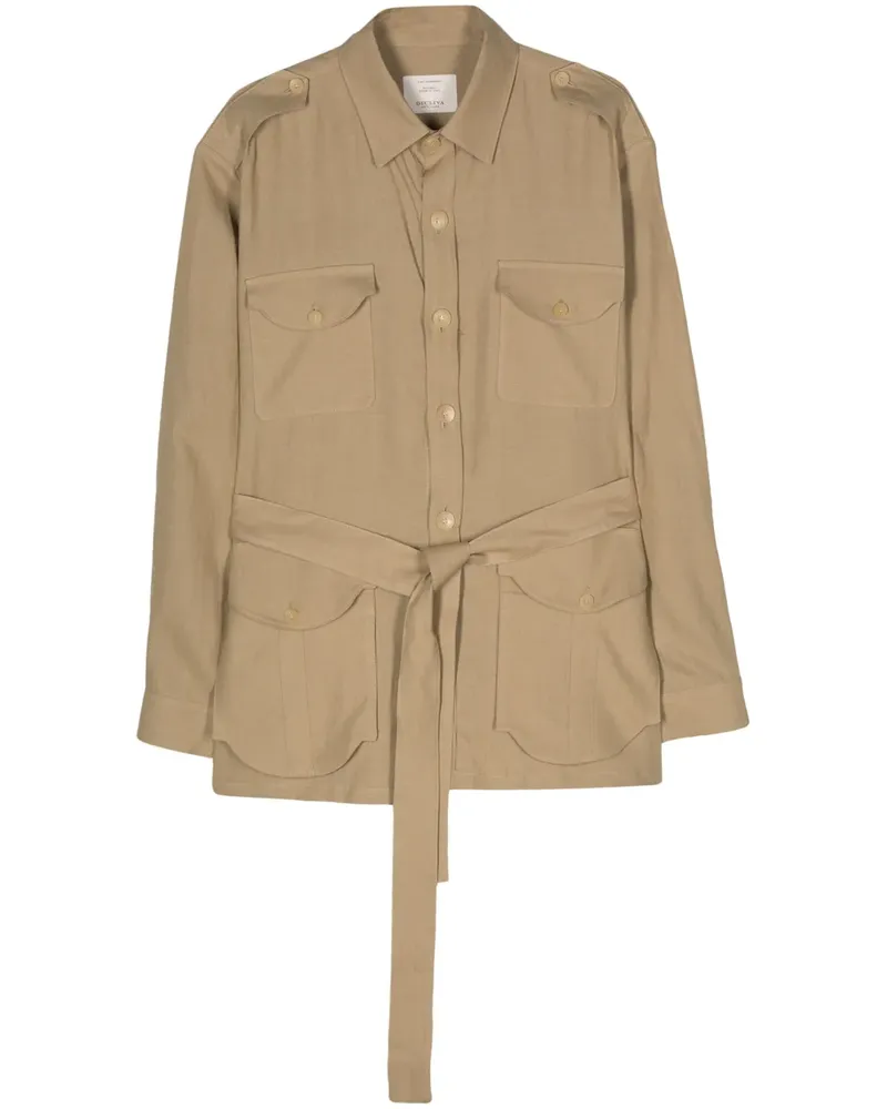 Giuliva Heritage Collection Hemdjacke aus Leinen - Nude Nude