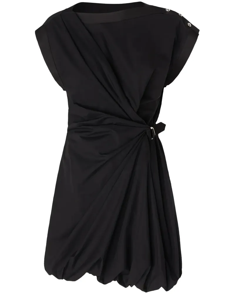 Pinko Gerafftes Minikleid - Schwarz Schwarz
