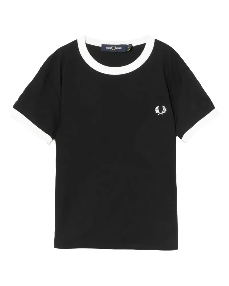 Fred Perry Kurzärmeliges T-Shirt - Schwarz Schwarz
