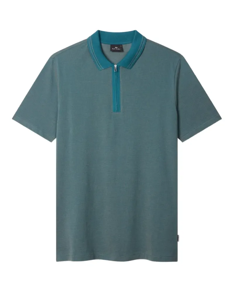 Paul Smith Poloshirt mit Reißverschluss - Grün Grün